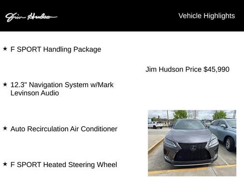 2022 Lexus RX 350 F SPORT Handling