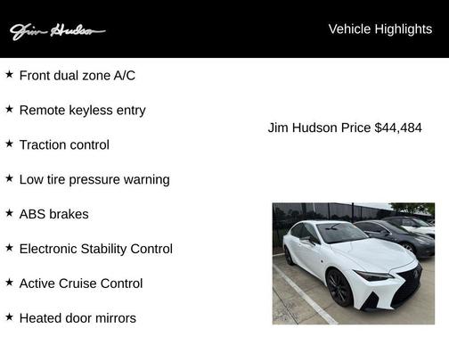 Ultra White 2024 Lexus IS 350 F SPORT Design