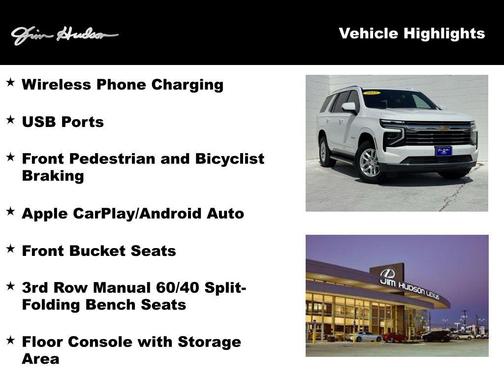 Summit White 2025 Chevrolet Tahoe LT