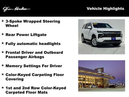 Summit White 2025 Chevrolet Tahoe LT