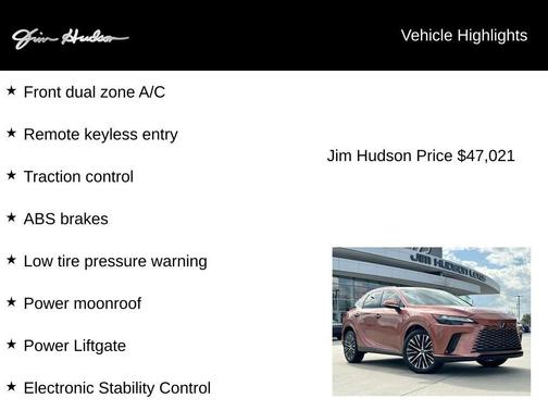 Copper Crest 2023 Lexus RX 350 Premium Plus