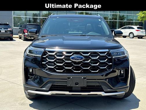 Agate Black Metallic 2025 Ford Explorer Platinum