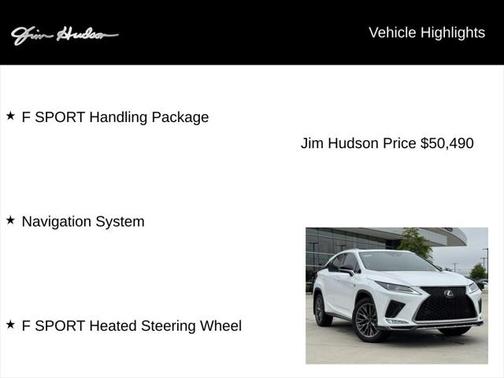 2022 Lexus RX 350 F SPORT Handling
