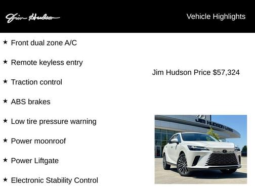 Eminent White Pearl 2023 Lexus RX 350 Premium Plus