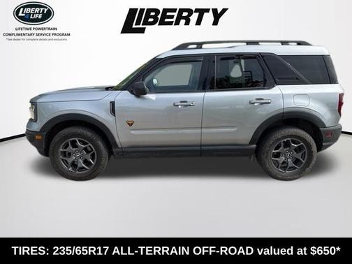 Iconic Silver Metallic 2023 Ford Bronco Sport Badlands