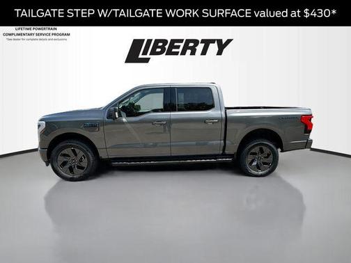 Gray Metallic 2025 Ford F-150 Lightning Flash