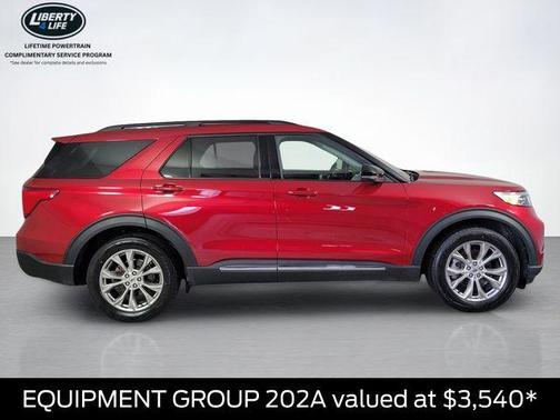 Rapid Red Metallic Tinted Clearcoat 2023 Ford Explorer XLT