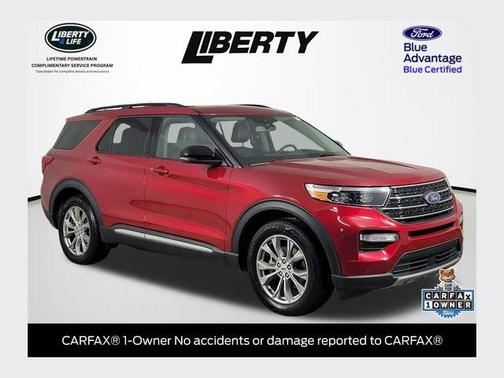 Rapid Red Metallic Tinted Clearcoat 2023 Ford Explorer XLT