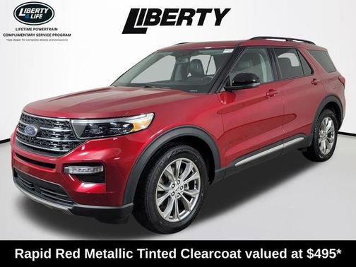 Rapid Red Metallic Tinted Clearcoat 2023 Ford Explorer XLT