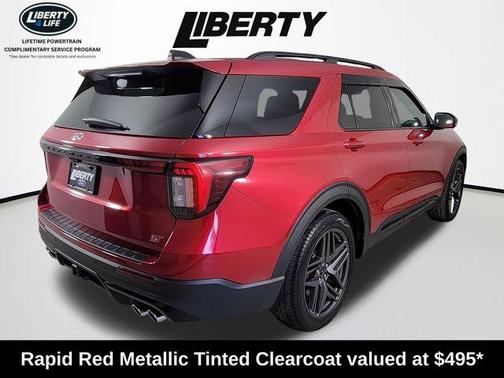 Rapid Red Metallic Tinted Clearcoat 2025 Ford Explorer ST