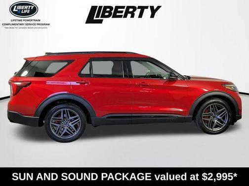 Rapid Red Metallic Tinted Clearcoat 2025 Ford Explorer ST