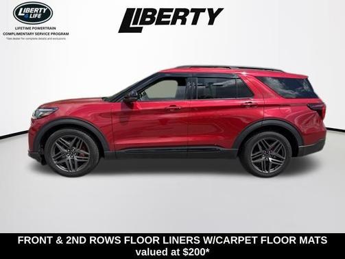 Rapid Red Metallic Tinted Clearcoat 2025 Ford Explorer ST