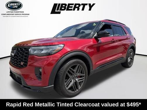Rapid Red Metallic Tinted Clearcoat 2025 Ford Explorer ST