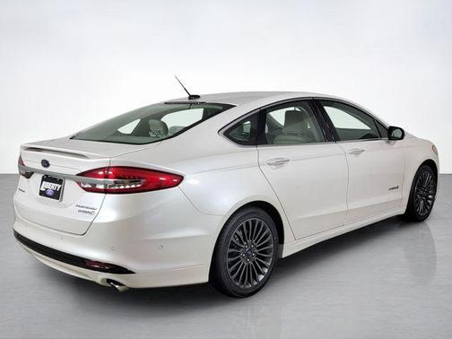 White Platinum Tri-Coat Metallic 2018 Ford Fusion Hybrid Platinum