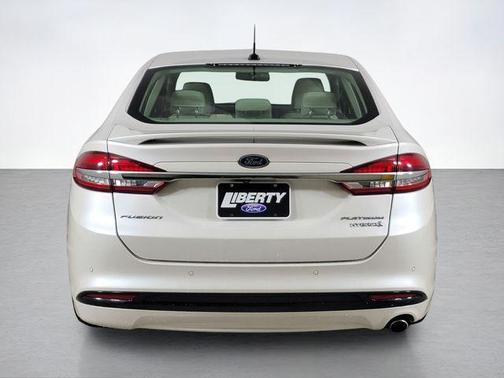 White Platinum Tri-Coat Metallic 2018 Ford Fusion Hybrid Platinum