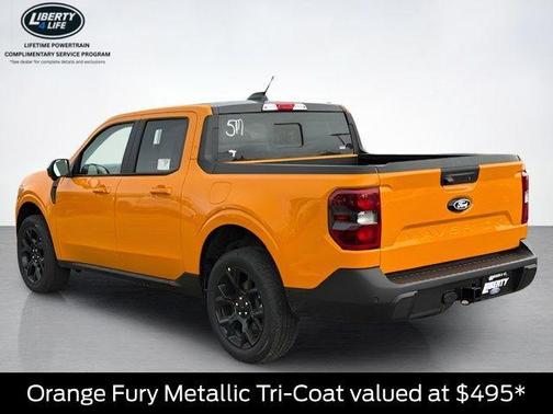 Orange 2026 Ford Maverick Lariat