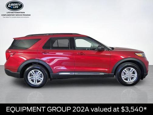 Rapid Red Metallic Tinted Clearcoat 2023 Ford Explorer XLT
