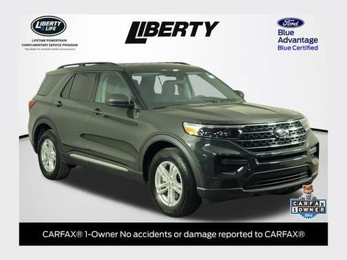 Forged Green Metallic 2023 Ford Explorer XLT