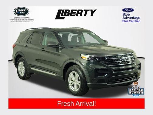Forged Green Metallic 2023 Ford Explorer XLT