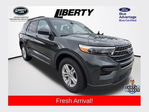 Forged Green Metallic 2023 Ford Explorer XLT