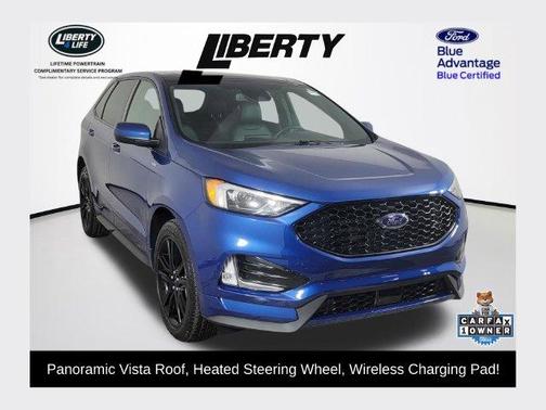 Atlas Blue Metallic 2024 Ford Edge ST Line