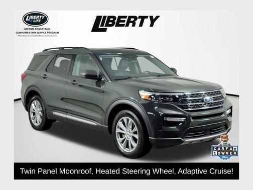 Forged Green Metallic 2023 Ford Explorer XLT
