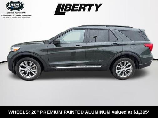 Forged Green Metallic 2023 Ford Explorer XLT