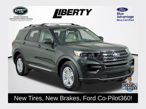 Forged Green Metallic 2023 Ford Explorer XLT