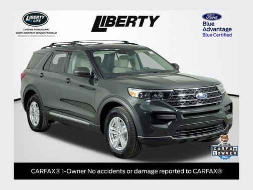 Forged Green Metallic 2023 Ford Explorer XLT