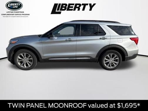 Iconic Silver Metallic 2023 Ford Explorer XLT