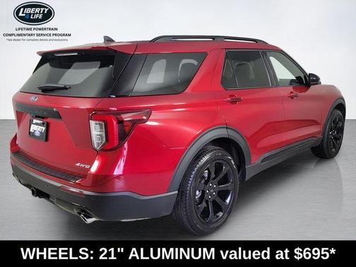 Rapid Red Metallic Tinted Clearcoat 2023 Ford Explorer ST-Line