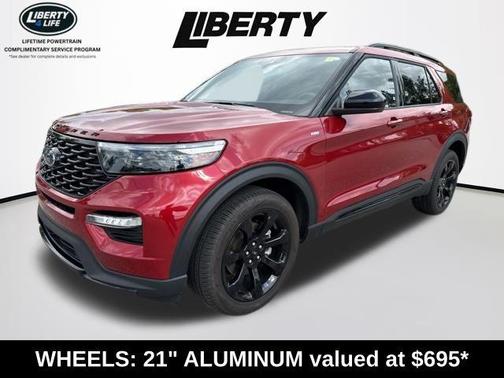 Rapid Red Metallic Tinted Clearcoat 2023 Ford Explorer ST-Line