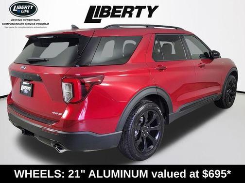 Rapid Red Metallic Tinted Clearcoat 2023 Ford Explorer ST-Line