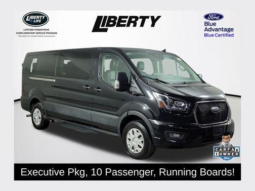 Agate Black Metallic 2023 Ford Transit-350 XLT