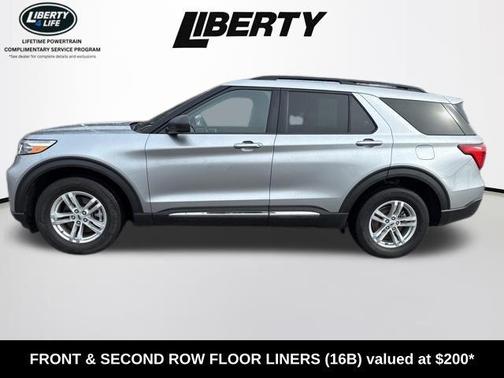 Iconic Silver Metallic 2024 Ford Explorer XLT