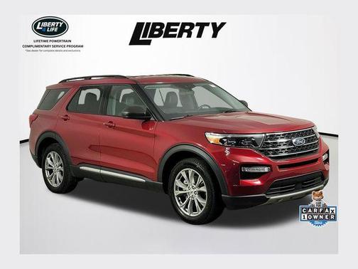 Rapid Red Metallic Tinted Clearcoat 2023 Ford Explorer XLT