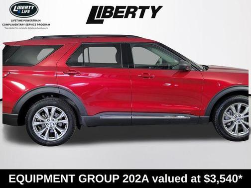 Rapid Red Metallic Tinted Clearcoat 2023 Ford Explorer XLT
