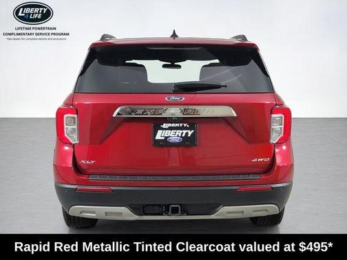 Rapid Red Metallic Tinted Clearcoat 2023 Ford Explorer XLT