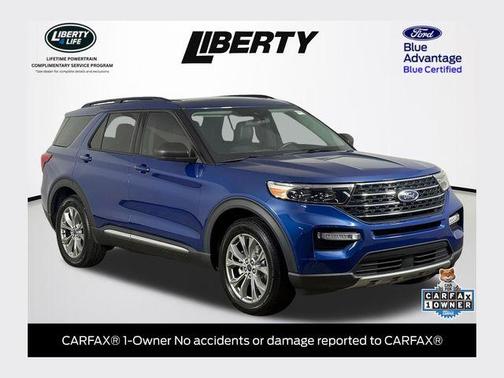 Atlas Blue Metallic 2022 Ford Explorer XLT