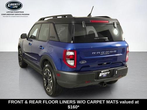 Atlas Blue Metallic 2024 Ford Bronco Sport Outer Banks