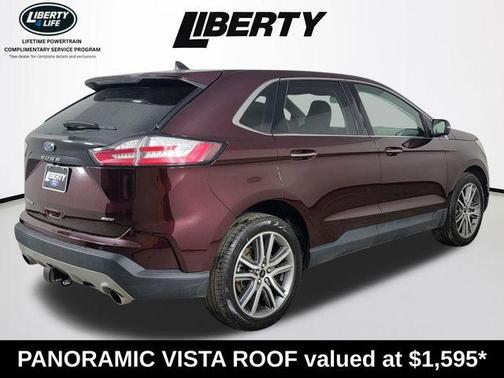 Burgundy Velvet Metallic Tinted Clearcoat 2024 Ford Edge Titanium