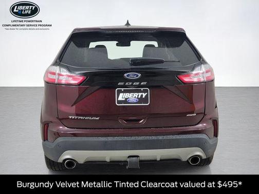 Burgundy Velvet Metallic Tinted Clearcoat 2024 Ford Edge Titanium