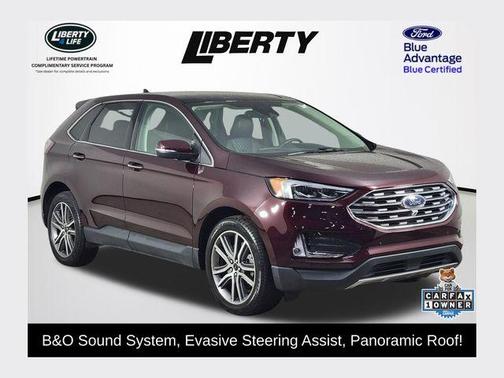 Burgundy Velvet Metallic Tinted Clearcoat 2024 Ford Edge Titanium