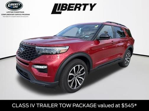 Rapid Red Metallic Tinted Clearcoat 2022 Ford Explorer ST-Line