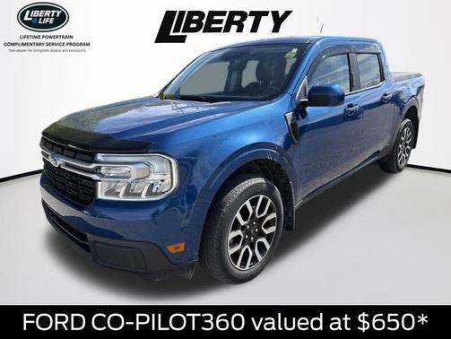 Alto Blue Metallic Tinted Clearcoat 2023 Ford Maverick Lariat