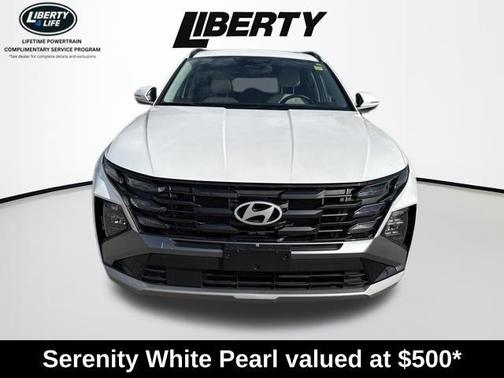 Serenity White Pearl 2025 Hyundai TUCSON SEL Convenience