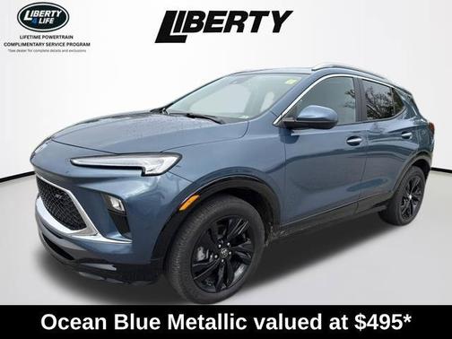 Ocean Blue Metallic 2024 Buick Encore GX Sport Touring