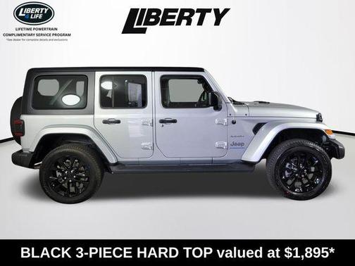Silver Zynith Clearcoat 2023 Jeep Wrangler 4xe Sahara