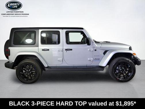 Silver Zynith Clearcoat 2023 Jeep Wrangler 4xe Sahara