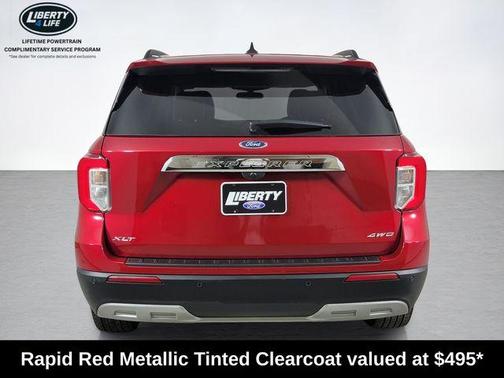 Rapid Red Metallic Tinted Clearcoat 2024 Ford Explorer XLT